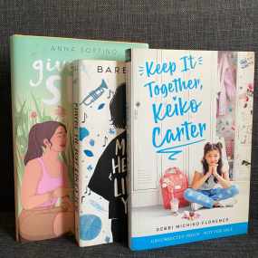 books for 8th graders - give me a sign, maybe he just likes you, keep it together keiko carter