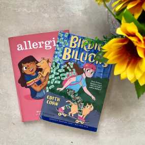 two of the best middle grade books of 2021 including allergic and birdie's billions