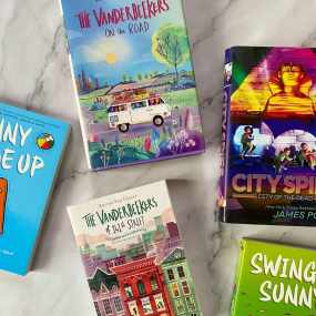 a selection of book series for 5th graders