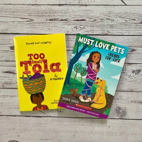 chapter books about starting a business: too small tola and must love pets