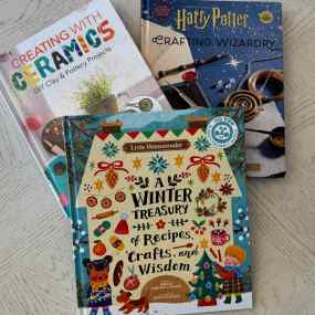 a selection of craft books for kids