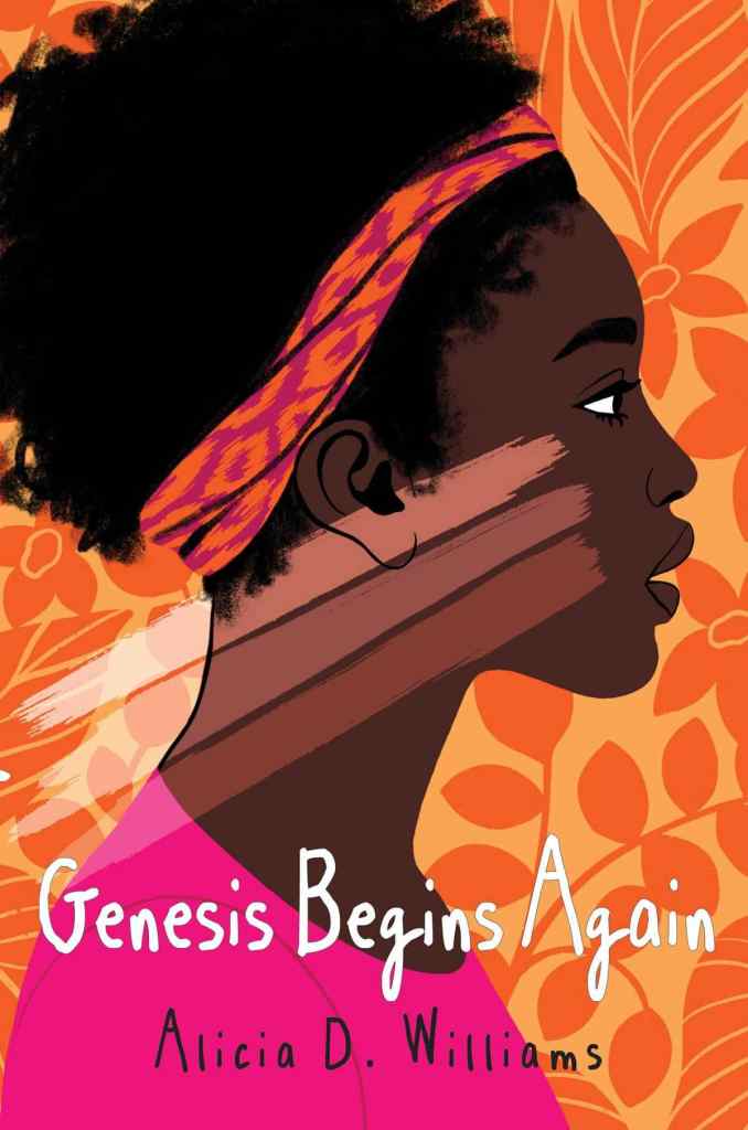 cover of middle grade book, Genesis Begins Again - books for seventh graders