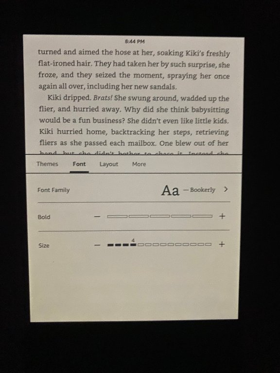 hange Kindle font - step 2