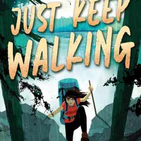 graphic showing just keep walking