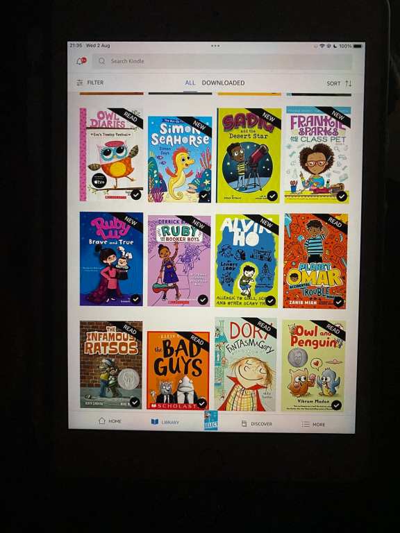 picture showing the kindle app on ipad