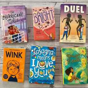 a selection of middle grade realistic fiction books