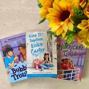 3 middle grade romance books: keep it together keiko carter, bubble trouble and the hurricane girls