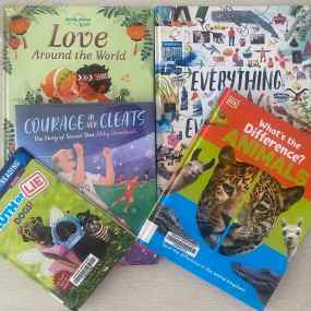 a selection of great nonfiction books for 1st graders
