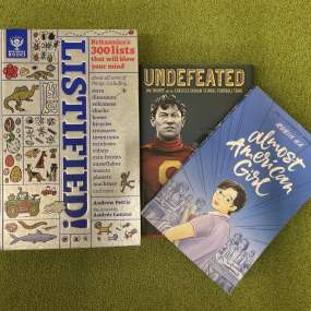 a selection of nonfiction books for 5th graders including listified