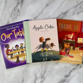 a selection of gratitude picture books