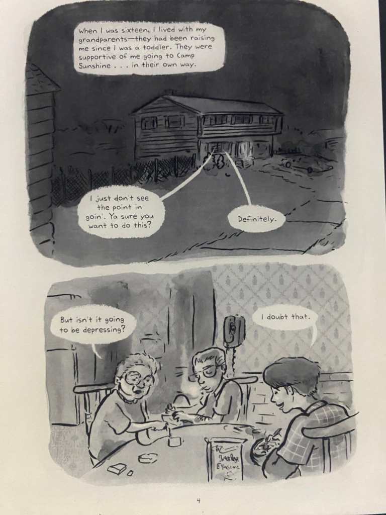 a photo of a graphic novel read on a kindle paperwhite
