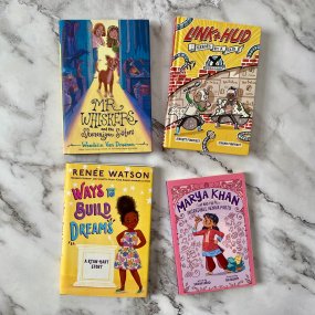 a group of 4 realistic fiction books for 3rd graders