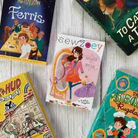 a selection of realistic fiction for 4th graders
