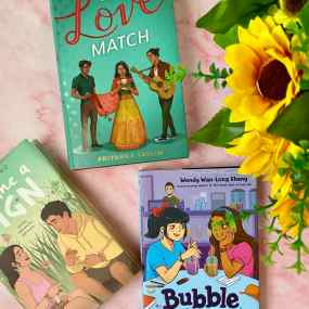 a selection of romance books for 8th graders