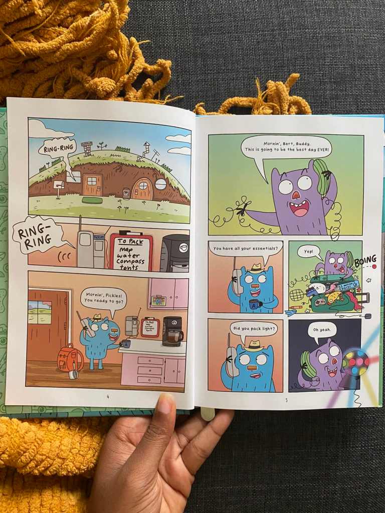 wombats go camping sample page