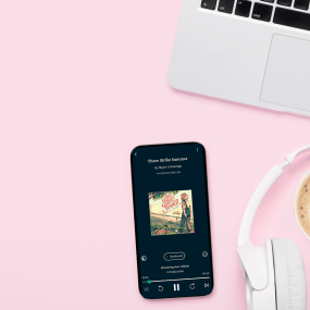 a phone flatlay show three strike summer, one of the best audiobooks narrated by the author