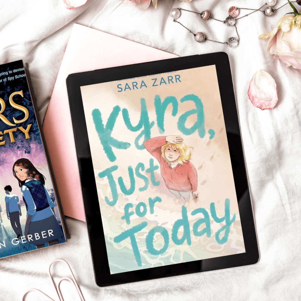 image shows kyra just for today and the liars society, two great books for 12 year old girls