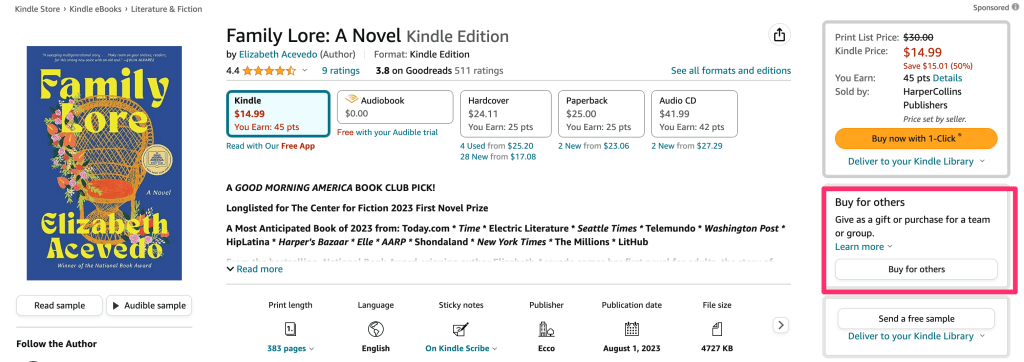 how to gift a kindle book - 1