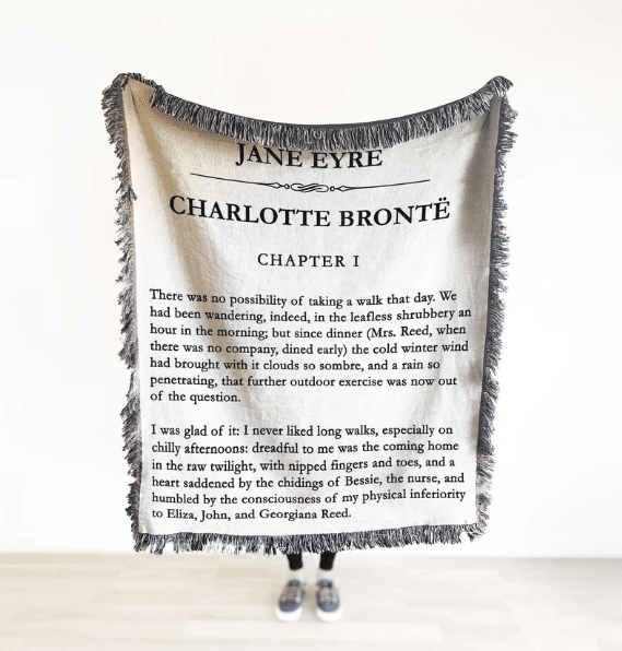 Personalized Book Page Woven Throw Blanket